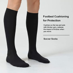 3Pairs S-tune Football Socks Black Color One Size (5-14) Years - Image 6