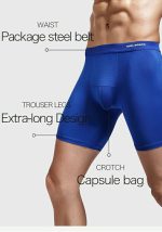 Men's Boxer Briefs, Breathable Soft And Anti Wear Leg Boxers - Image 11
