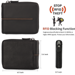 Geniune Leather Full Zipper With RFID Secure Capacity Wallet - Image 2