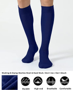 3Pairs S-tune Football Socks Plain Color One Size (5-14) Years - Image 5