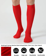 3Pairs S-tune Football Socks Plain Color One Size (5-14) Years - Image 5