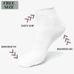6Pairs Mens Plain Ankle Rich Cotton Casual Socks Free Size - Image 9