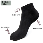 6Pairs Mens Plain Ankle Rich Cotton Casual Socks Free Size - Image 8