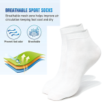 6Pairs Mens Plain Ankle Rich Cotton Casual Socks Free Size - Image 11