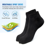 6Pairs Mens Plain Ankle Rich Cotton Casual Socks Free Size - Image 10