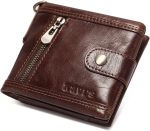 Leather Wallet With Anti-Theft RFID Blocking Cardholder Wallet - Image 4