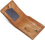 Genuine Leather With RFID Blocking Slim Bifold Wallet For Men - Image 5