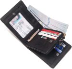 Genuine Leather RFID Protected Wallet With Removable Zipper - Image 8