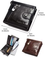 Leather Wallet With Anti-Theft RFID Blocking Cardholder Wallet - Image 9
