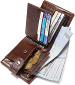 Leather Wallet With Anti-Theft RFID Blocking Cardholder Wallet - Image 8