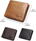Genuine Leather With RFID Blocking Slim Bifold Wallet For Men - Image 16