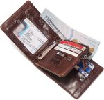 Genuine Leather RFID Protected Wallet With Removable Zipper - Image 15