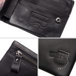 Genuine Leather RFID Protected Wallet With Removable Zipper - Image 4