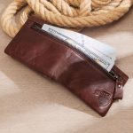 Genuine Leather RFID Protected Wallet With Removable Zipper - Image 23