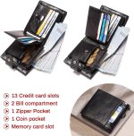 Leather Wallet With Anti-Theft RFID Blocking Cardholder Wallet - Image 18