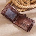 Genuine Leather RFID Protected Wallet With Removable Zipper - Image 17