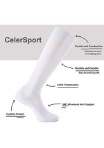3Pairs S-tune Football Socks White Color One Size (5-14) Years - Image 3