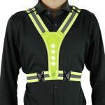 Cycling LED Reflective Vest Adjustable with Back & Front Lights - Image 2