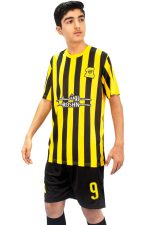 Al Ethad Soccer jersey With Benzema Name And Number 9 For Men - Image 2