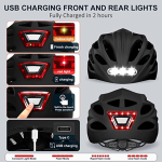 Helmet With Warning LED Lights Bicycle Helmet, Skate Helmet. - Image 8