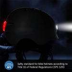 Helmet With Warning LED Lights Bicycle Helmet, Skate Helmet. - Image 23