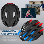 Helmet With Warning LED Lights Bicycle Helmet, Skate Helmet. - Image 9