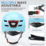 Helmet With Warning LED Lights Bicycle Helmet, Skate Helmet. - Image 11