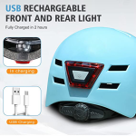 Helmet With Warning LED Lights Bicycle Helmet, Skate Helmet. - Image 12