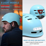 Helmet With Warning LED Lights Bicycle Helmet, Skate Helmet. - Image 13