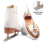 4th BAUD Figure White Ice Skates Shoes For Women Girls. (27 - 42) - Image 3