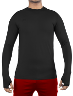 Mens Crew Neck Long Sleeve Tops Athletic Thumb Hole T shirts - Image 3