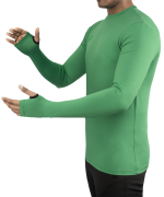 Mens Crew Neck Long Sleeve Tops Athletic Thumb Hole T shirts - Image 9