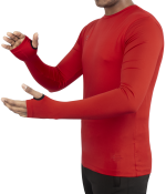 Mens Crew Neck Long Sleeve Tops Athletic Thumb Hole T shirts - Image 8