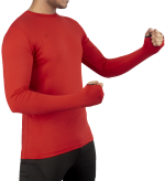 Mens Crew Neck Long Sleeve Tops Athletic Thumb Hole T shirts - Image 14
