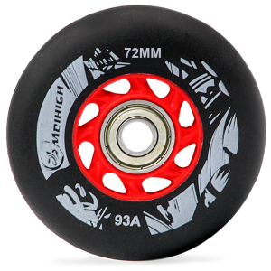 No.1 Single Inline Skate Wheels with Bearings ILQ-9 Size (72-76-80)mm