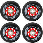 No.2 Inline 4pcs  Skate Wheels with Bearings ILQ-9 Size (72-76-80)mm