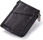 Leather Wallet With Anti-Theft Chain RFID Protected Wallets - Image 3