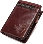 Genuine Leather Bi-Fold Wallet With RFID Blocking Cardholder - Image 6