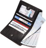 Mini Bifold Genuine Leather With RFID Blocking Slim Wallet - Image 9