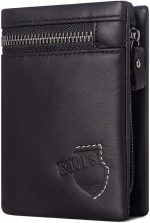 Genuine Leather Bi-Fold Wallet With RFID Blocking Cardholder - Image 2