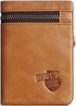 Genuine Leather Bi-Fold Wallet With RFID Blocking Cardholder - Image 11