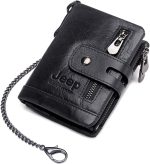 Leather Wallet Anti-Theft Chain & RFID Secure Leather Wallet - Image 3