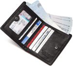 Mini Bifold Genuine Leather With RFID Blocking Slim Wallet - Image 13