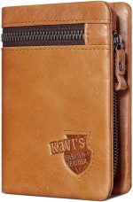 Genuine Leather Bi-Fold Wallet With RFID Blocking Cardholder - Image 3