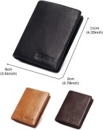 Mini Bifold Genuine Leather With RFID Blocking Slim Wallet - Image 10