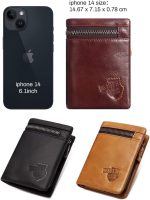 Genuine Leather Bi-Fold Wallet With RFID Blocking Cardholder - Image 17
