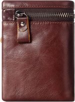 Genuine Leather Bi-Fold Wallet With RFID Blocking Cardholder - Image 10