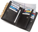 Leather Wallet Chain Bi-fold With RFID Blocking Security Wallet - Image 23