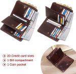 Leather Wallet Chain Bi-fold With RFID Blocking Security Wallet - Image 22