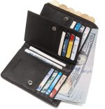 Leather Wallet Chain Bi-fold With RFID Blocking Security Wallet - Image 14